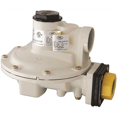 MEC Full Size Dielectric Regulator 3/7 in. x 3/4 in., 13,000,000 BTU, Backmount MEGR-1652ED-DFH